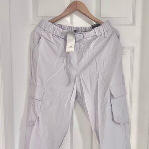 Adidas Woman Cargo Belt Pants - silver dawn (light lilac) M (8-10)